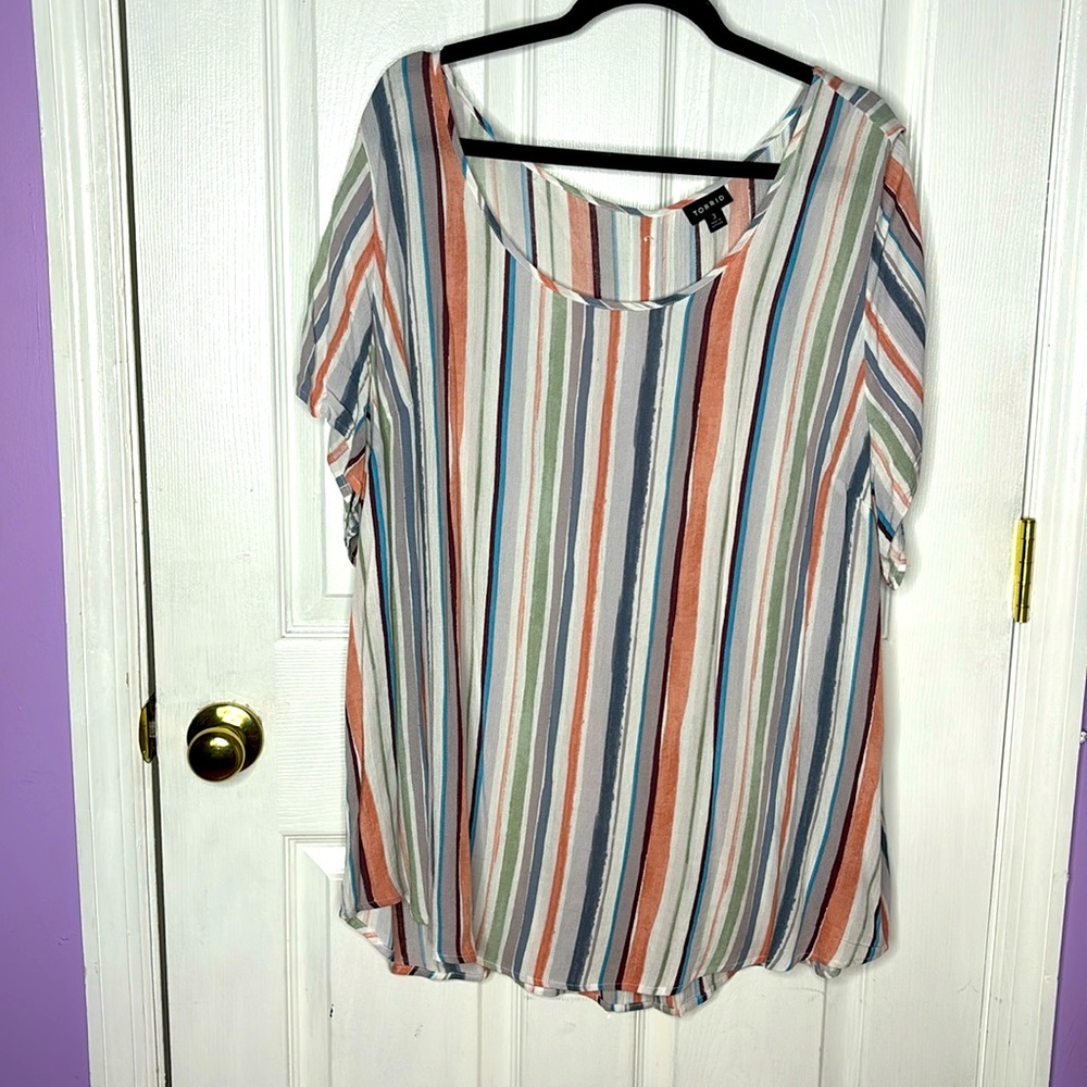 Flowy Strip Tunic